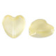 Abalorio de cristal 12mm Corazon - Amarillo